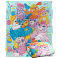 Multicoloured - Back - Popples Group Shot Blanket