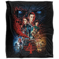 Multicoloured - Front - Stranger Things 4 Poster Blanket