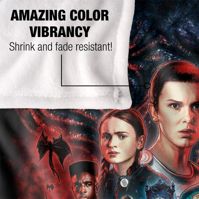 Multicoloured - Lifestyle - Stranger Things 4 Poster Blanket