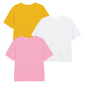 Yellow-White-Pink - Back - The Lion King Girls Simba & Friends T-Shirt (Pack of 3)