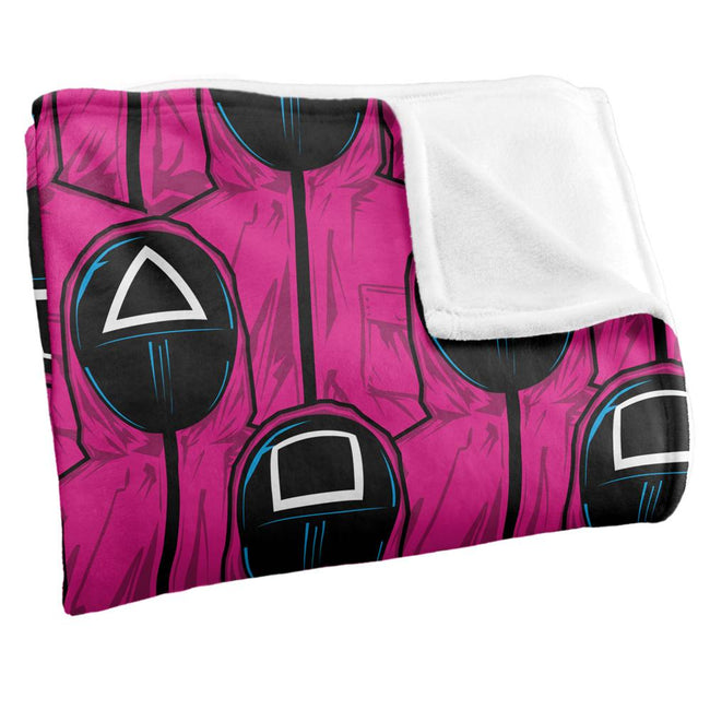 Multicoloured - Side - Squid Game Repeat Print Guards Blanket