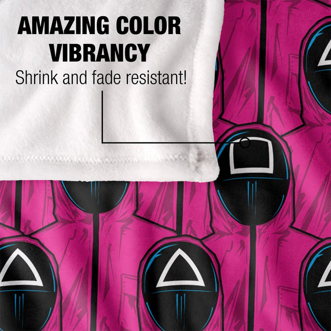 Multicoloured - Lifestyle - Squid Game Repeat Print Guards Blanket