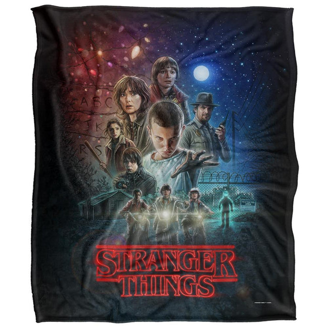 Multicoloured - Front - Stranger Things Poster Blanket