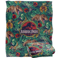 Multicoloured - Back - Jurassic Park Tropical Blanket