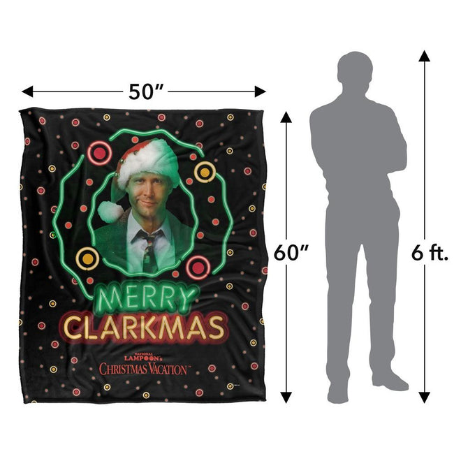 Multicoloured - Pack Shot - National Lampoon´s Christmas Vacation Merry Clarkmas Headshot Blanket