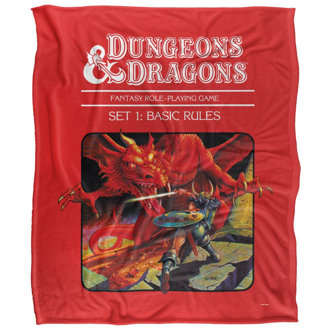White - Back - Dungeons & Dragons Basic Rules Cover Blanket