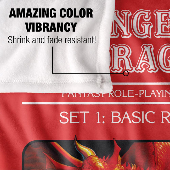 White - Lifestyle - Dungeons & Dragons Basic Rules Cover Blanket