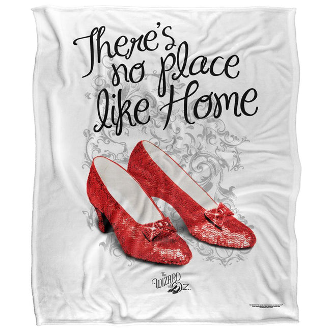 Multicoloured - Front - The Wizard Of Oz Theres No Place Like Home Ruby Slippers Blanket