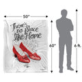 Multicoloured - Pack Shot - The Wizard Of Oz Theres No Place Like Home Ruby Slippers Blanket