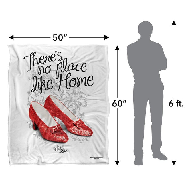 Multicoloured - Pack Shot - The Wizard Of Oz Theres No Place Like Home Ruby Slippers Blanket