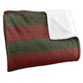 Multicoloured - Side - Nightmare On Elm Street Stripes Freddy Krueger Blanket
