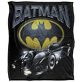 Multicoloured - Front - Batman Batmobile Logo Blanket