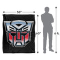 White - Pack Shot - Transformers Autobots Logo Blanket