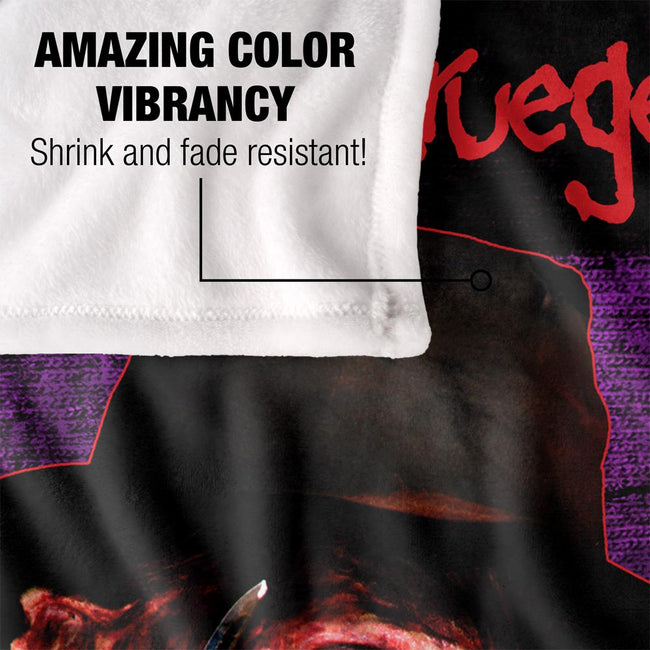 Multicoloured - Lifestyle - Nightmare On Elm Street Headshot Freddy Krueger Blanket