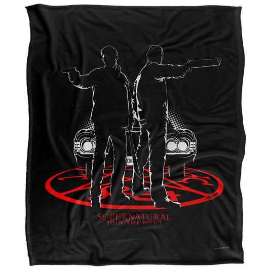 Multicoloured - Front - Supernatural Silhouette Blanket