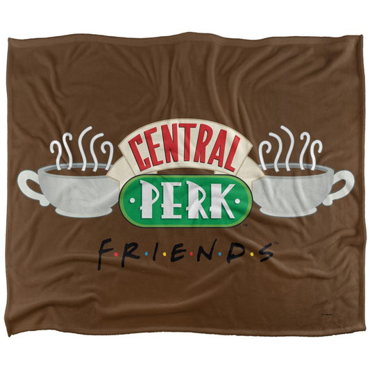 Multicoloured - Front - Friends Central Perk Logo Blanket