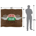 Multicoloured - Pack Shot - Friends Central Perk Logo Blanket