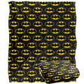 Multicoloured - Side - Batman All Over Logo Blanket