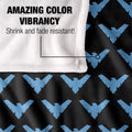 Multicoloured - Lifestyle - Batman All Over Logo Nightwing Blanket