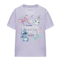 Lavender - Front - Lilo & Stitch Womens-Ladies Lovable Misfit Classic Soft T-Shirt