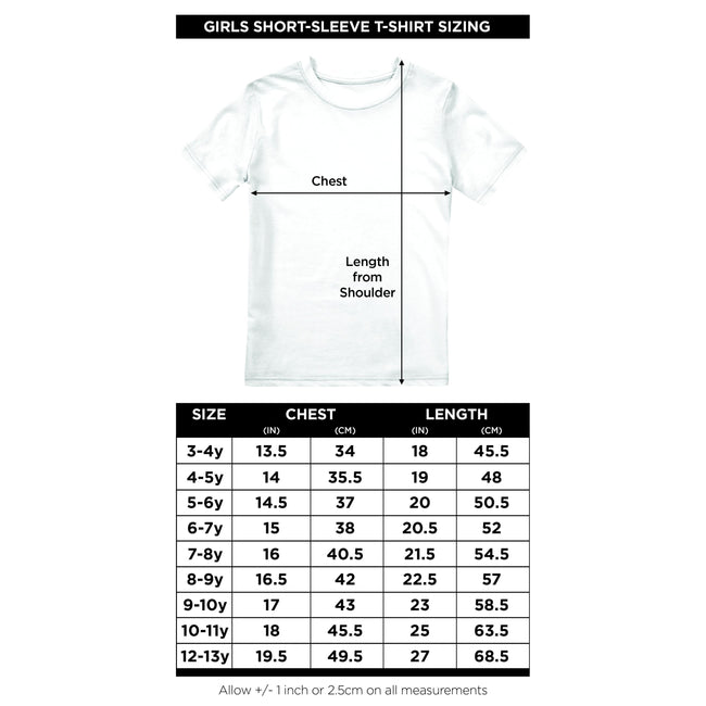 Black - Close up - Peppa Pig Girls Main Character T-Shirt