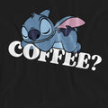 Black - Side - Lilo & Stitch Womens-Ladies Coffee? Classic T-Shirt