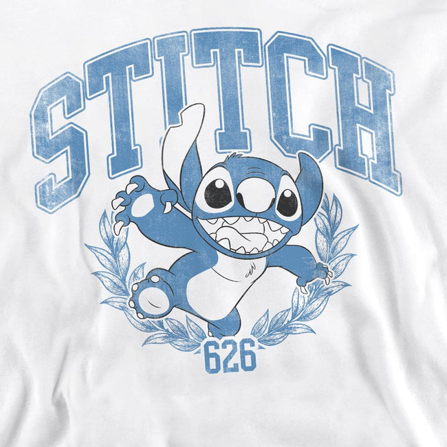 White - Pack Shot - Lilo & Stitch Unisex Adult College Sweatshirt