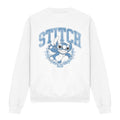 White - Front - Lilo & Stitch Unisex Adult College Sweatshirt