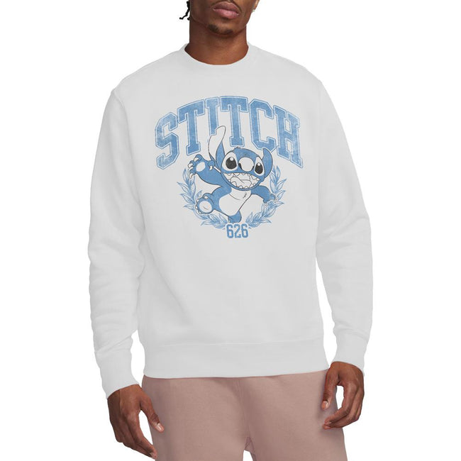 White - Side - Lilo & Stitch Unisex Adult College Sweatshirt