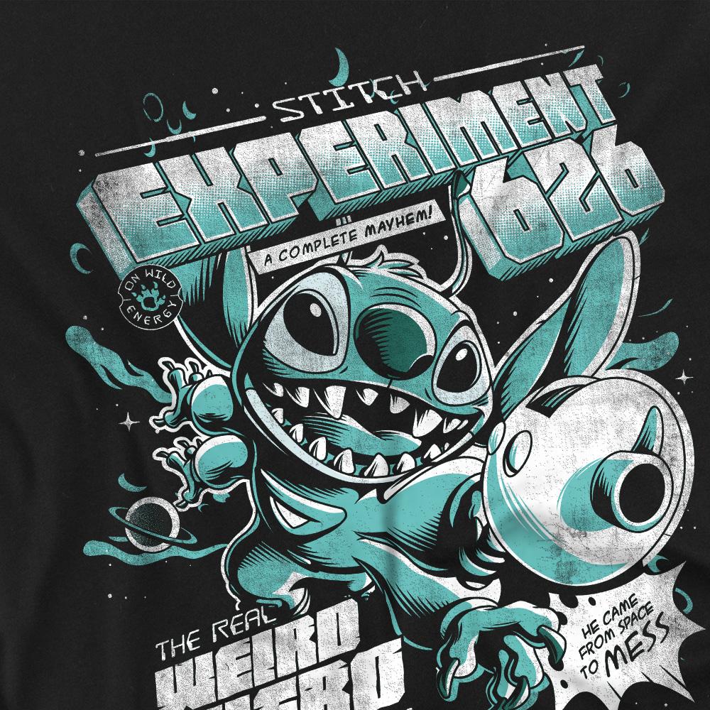 Black - Pack Shot - Lilo & Stitch Unisex Adult Experiment 626 T-Shirt