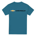 Slate - Front - Chevrolet Unisex Adult Chevy Bowtie Wide T-Shirt