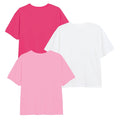 White-Pink - Back - Disney Girls Pixer All Time Favourites T-Shirt (Pack of 3)