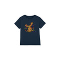 Navy - Front - Guardians Of The Galaxy Childrens-Kids Groot Christmas Lights T-Shirt