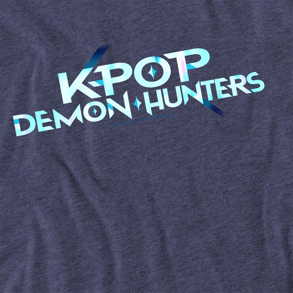 Heather Navy - Pack Shot - K-Pop Demon Hunters Unisex Adult Logo T-Shirt
