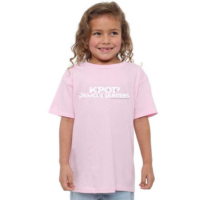 Light Pink - Lifestyle - K-Pop Demon Hunters Childrens-Kids Logo T-Shirt