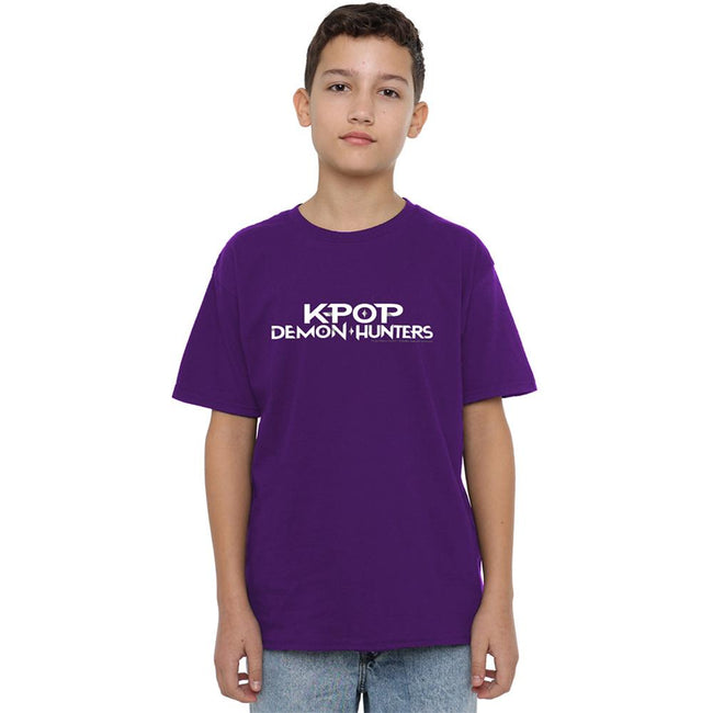 Purple - Lifestyle - K-Pop Demon Hunters Childrens-Kids Logo T-Shirt