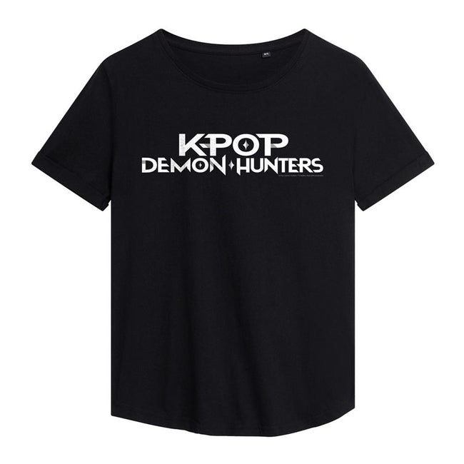 Black - Lifestyle - K-Pop Demon Hunters Womens-Ladies Logo Fashion T-Shirt