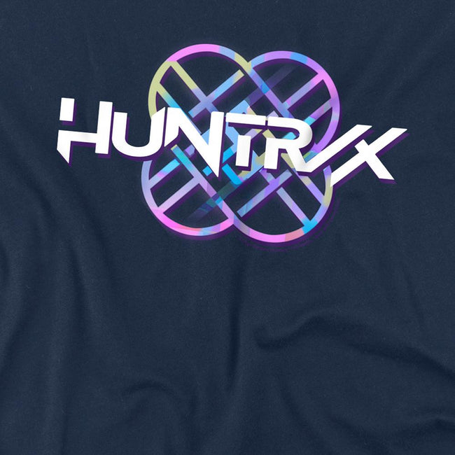 Navy - Back - K-Pop Demon Hunters Childrens-Kids Pastel Logo T-Shirt