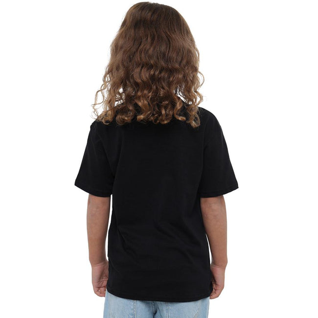 Black - Side - K-Pop Demon Hunters Childrens-Kids Logo T-Shirt