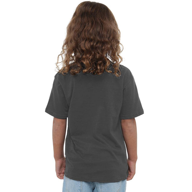 Charcoal - Side - K-Pop Demon Hunters Childrens-Kids Logo T-Shirt