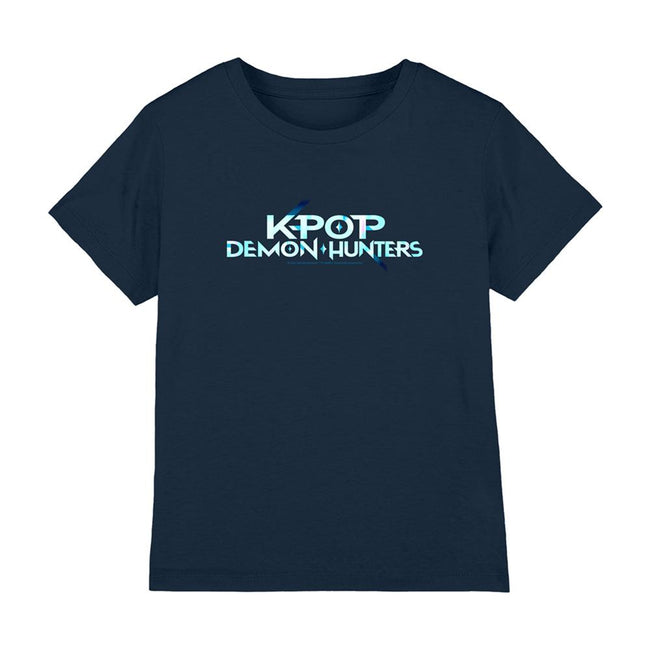 Navy - Lifestyle - K-Pop Demon Hunters Childrens-Kids Logo T-Shirt