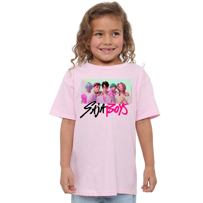 Light Pink - Lifestyle - K-Pop Demon Hunters Childrens-Kids Saja Boys Photo Frame T-Shirt