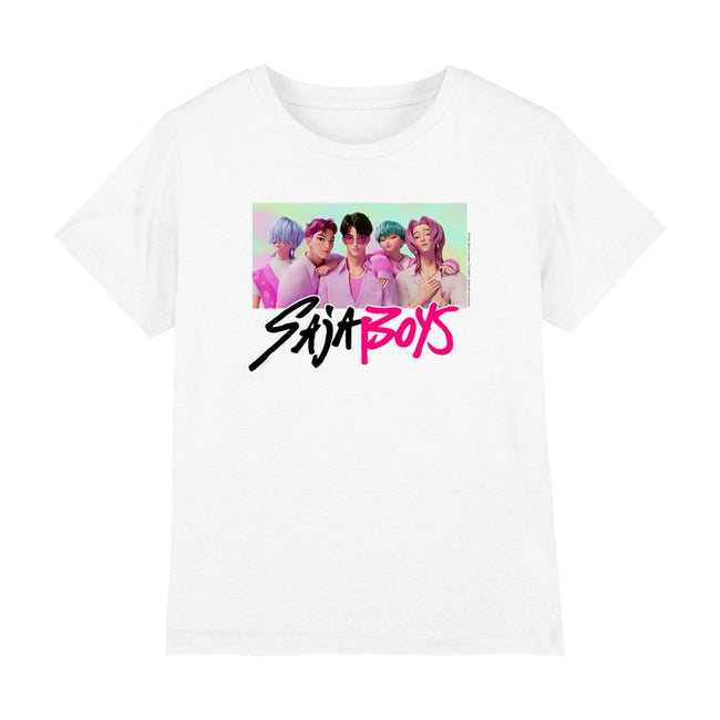 White - Lifestyle - K-Pop Demon Hunters Childrens-Kids Saja Boys Photo Frame T-Shirt