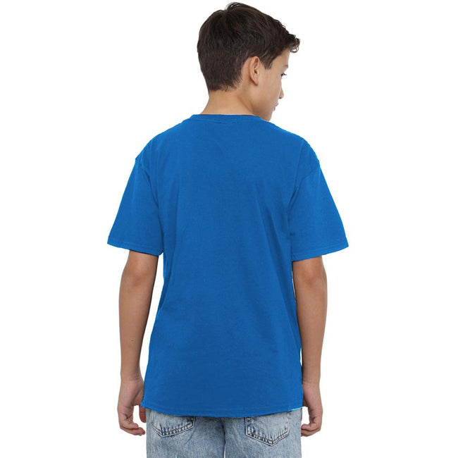 Royal Blue - Side - K-Pop Demon Hunters Childrens-Kids Cute Derpy Tiger T-Shirt