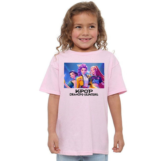 Light Pink - Lifestyle - K-Pop Demon Hunters Childrens-Kids Huntr-X T-Shirt