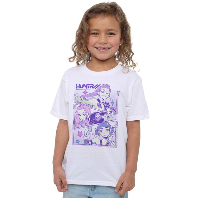 White - Lifestyle - K-Pop Demon Hunters Childrens-Kids Huntr-X Anime T-Shirt
