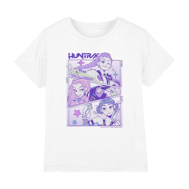 White - Front - K-Pop Demon Hunters Childrens-Kids Huntr-X Anime T-Shirt