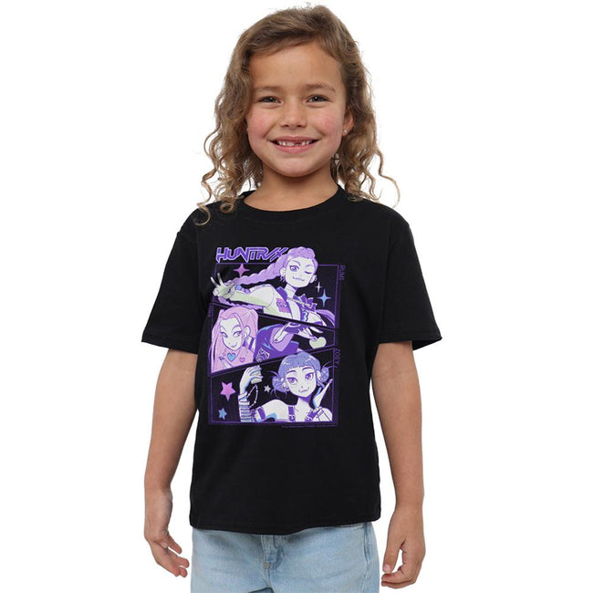 Black - Lifestyle - K-Pop Demon Hunters Childrens-Kids Huntr-X Anime T-Shirt