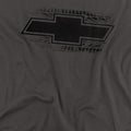 Charcoal - Side - Chevrolet Mens Bowtie Burnout Long-Sleeved T-Shirt