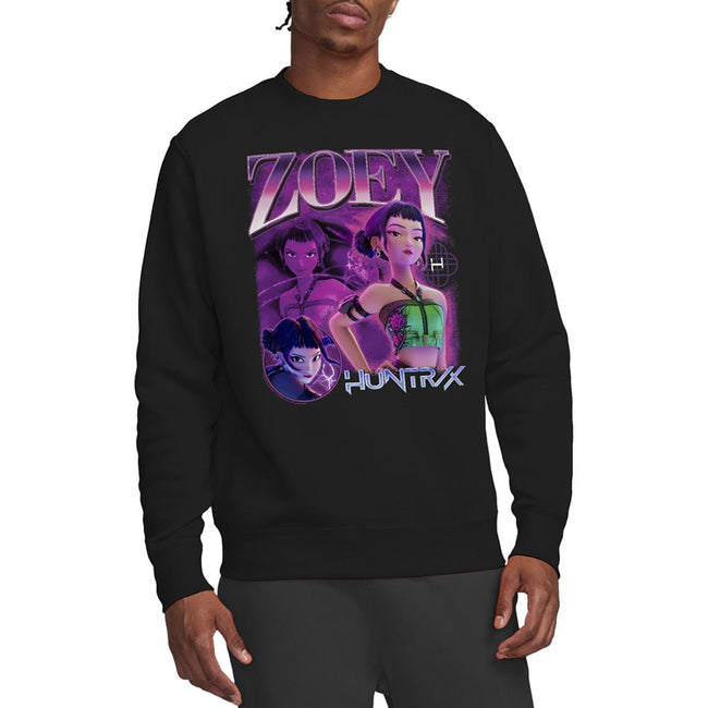Black - Lifestyle - K-Pop Demon Hunters Unisex Adult Huntr-X Zoey Sweatshirt